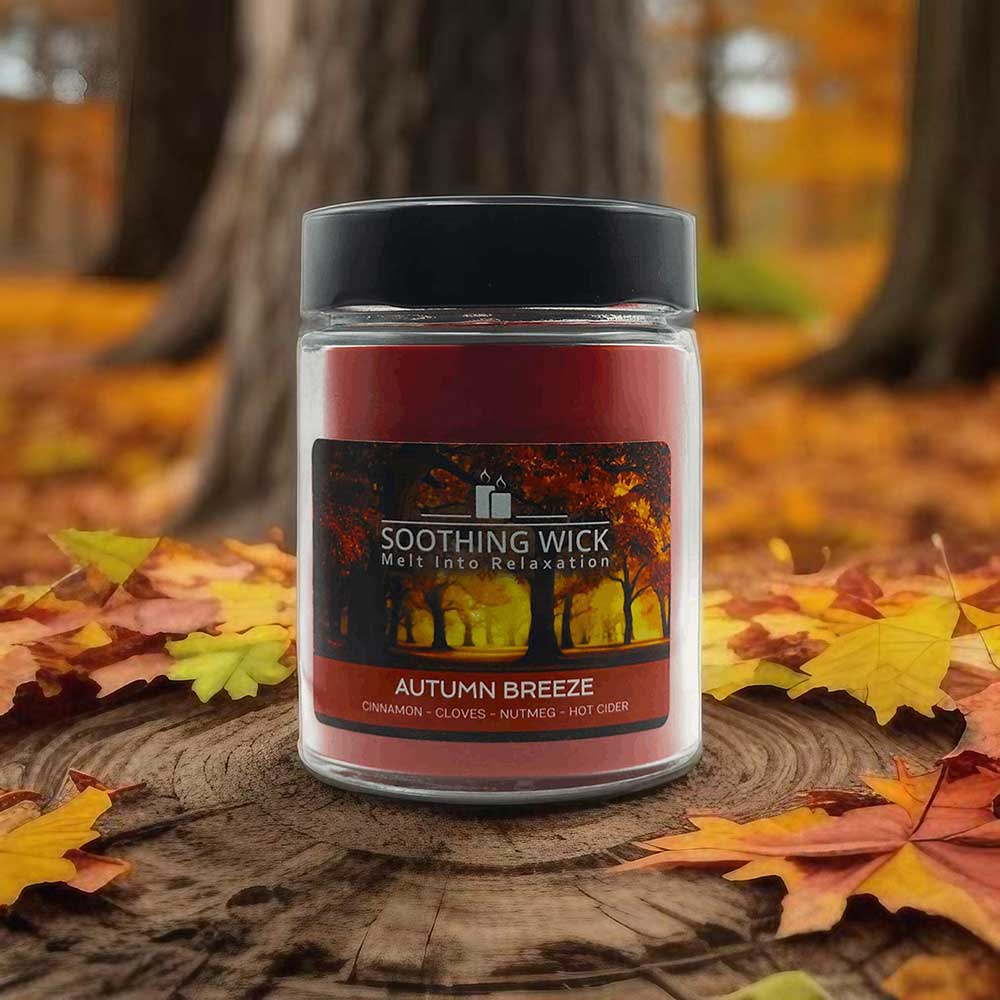 Luxury Scented Candle - Autumn Breeze | Warm Spiced Cider – Soothing Wick